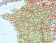Показать карту франции с городами