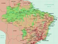 Бразилия карта на русском языке